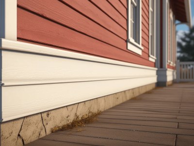 2D Red House And Siding Model