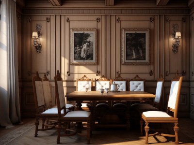 3D Model Of A Historical Dining Room