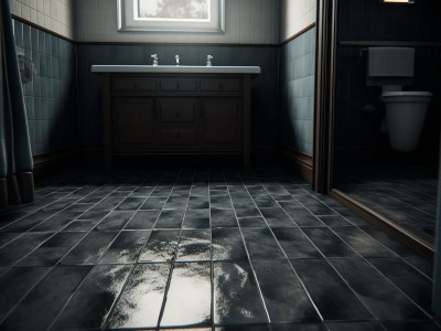 Bathroom With Tiles On The Floor