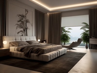 Bedroom Is Decorated Like A Modern Flat