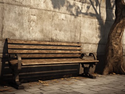 Bench Against A Wall