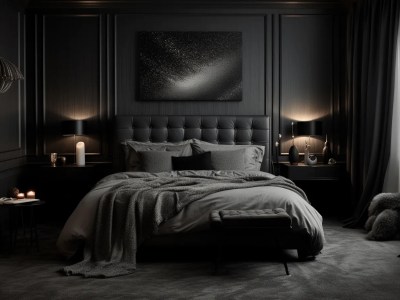 Black Bedroom Decoration Inspiration | Dark And Elegant  Bedroom Decor For Sale