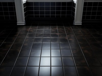 Black Tile Floor