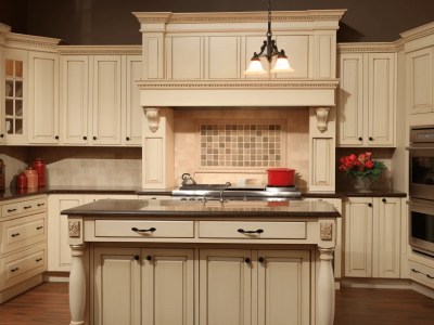 Brown Cabinets In Kitchen