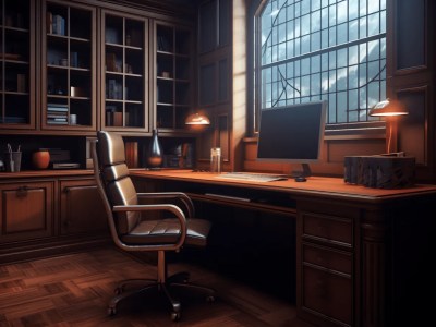 Brown Desk