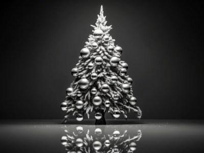 Christmas Tree 3D Reflector Reflection Photo