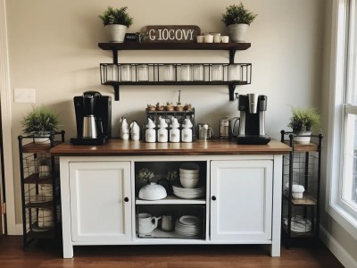 Coffee Bar, Decor, Pantry, Planter