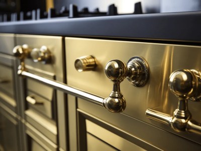 Drawers Are A Gold Color And Very Shiny