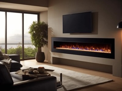 Electric Fireplace In An Attractive Living Room