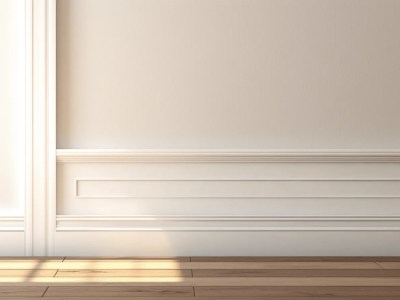 Empty White Room And Wooden Floor 3D Rendering Stock Photo