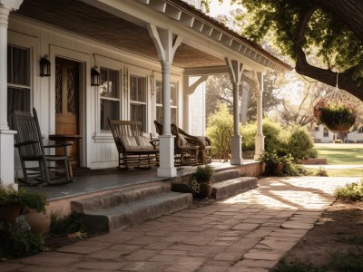 Front Porch With Rockers