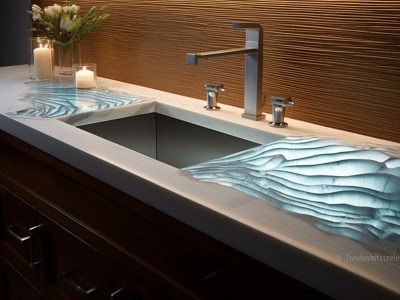 Glass Sink Vanity Tops With The Effect Of Water On Bathroom Sinks Kitchen