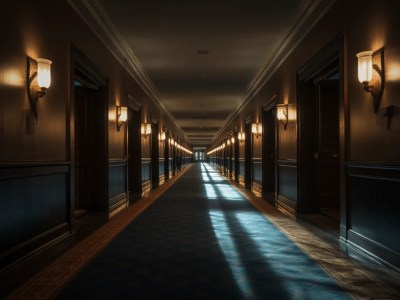 Hallway Is In A Hotel