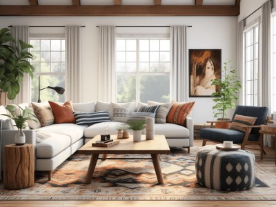 Home Style Living Room With Rustic Furniture