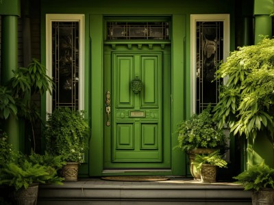 House With A Green Front Door