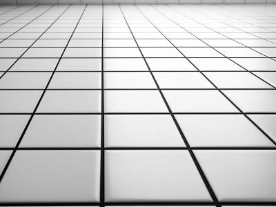 Image Of White Tiles On The Floor