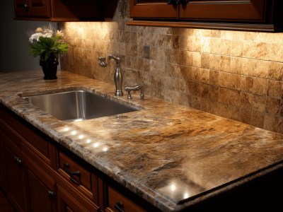 In A Kitchen, Laminate Countertops Are Made Of Granite