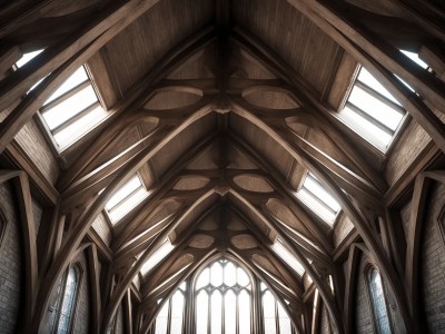 Interior Room At A Church Showing The Ceiling