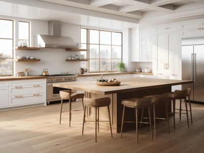 Kitchen Area With Wooden Floors