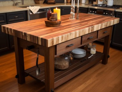 Kitchen Island Made Out Of Wood