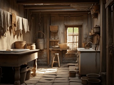 Kitchen Of An Old House