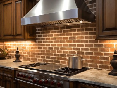 Kitchen With A Brick Oven Hood