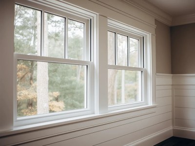 Large White Window With Wood Floors