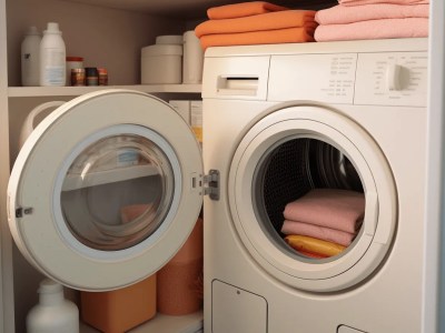 Laundry Machine Is Placed Near A Door