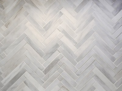 Marble Chevron Mosaic Wall Tile In Shades Of Grey