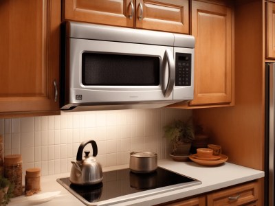 Microwave With A Stainlesssteel Exterior