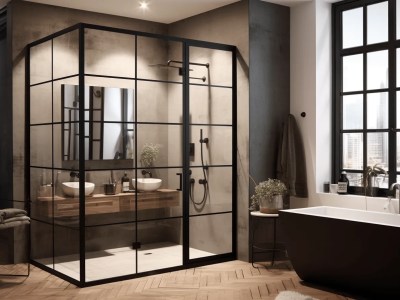 Modern Bathroom With Lots Of Black