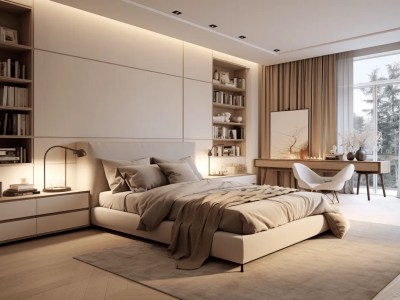 Modern Bedroom Design Decorated In Natural Tones 