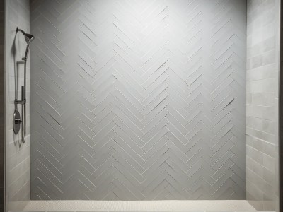 Modern Has Tiles In Gray Herringbone Pattern