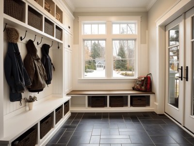 Mudroom Provides Ample Storage And Bench Space