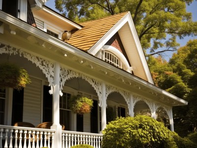 Old And Elegant White Porch Railing Is An Awesome Way To Give Your Home Curb Appeal