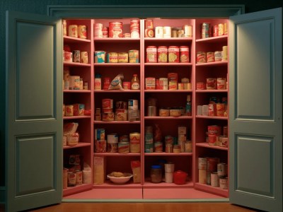 Pantry With Different Kinds Of Goods