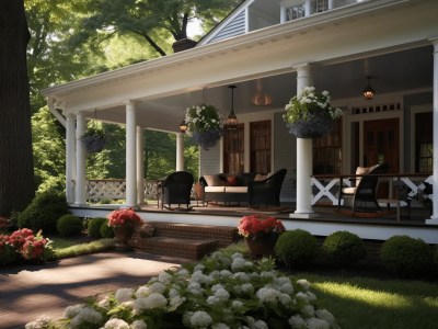 Porch With Flowers Planting On It