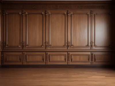 Room With Wood Paneling And Wooden Floors