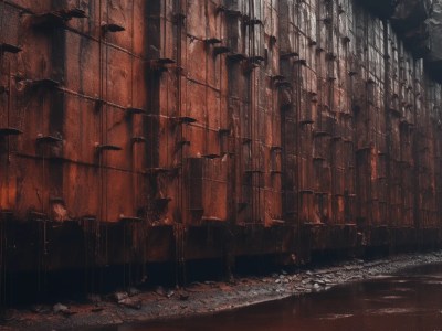 Ship Rusting On The Side Of The Water