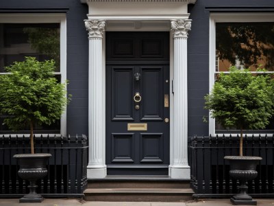 Small Front Entry Door To A Stylish Home, London On The Market