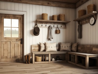 Small Hallway Showing Wooden Boards And Wooden Planking