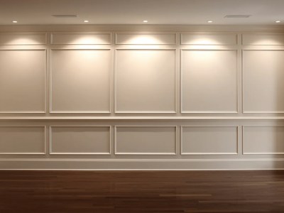 Some White Walls With Paneled Walls