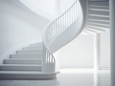 Staircase In A White Building