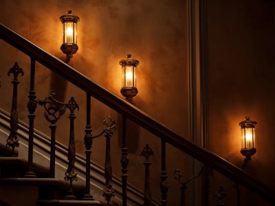 Staircase With Lighting In The Shadow Of The Stairs