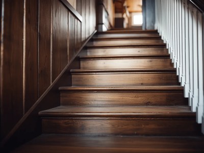 Stairs In A House With Wood Flooring