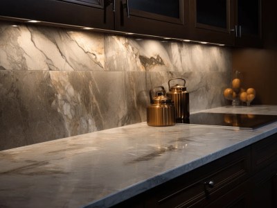 Stone Backsplash In The Kitchen