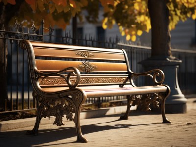 This Is A Park Bench Outdoors