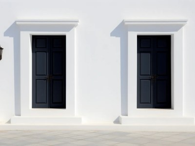 Two White Doors In A Row