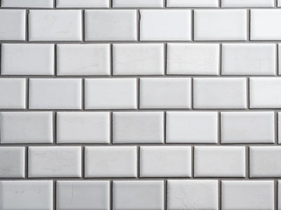 Wall With White Tiles In It