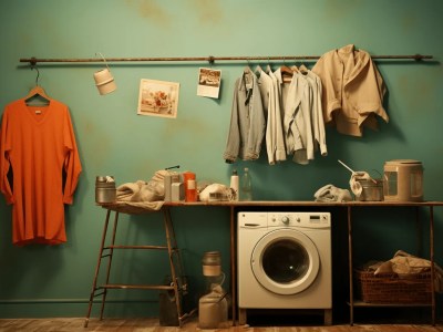 Washing Machine And Hung Up